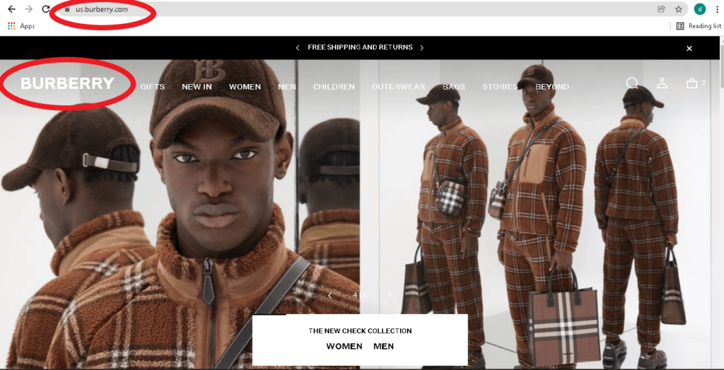 klarna burberry