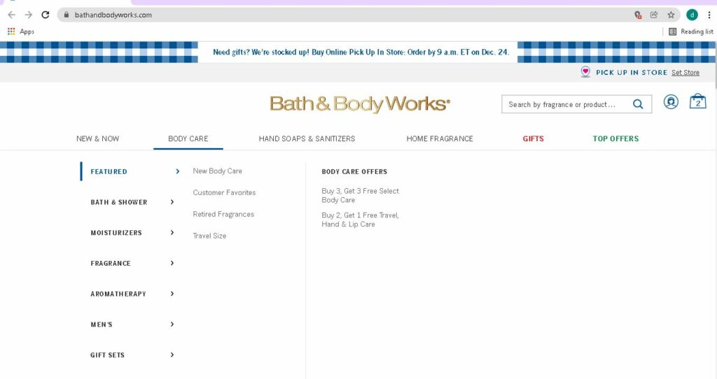 Klarna for Bath and Body Works