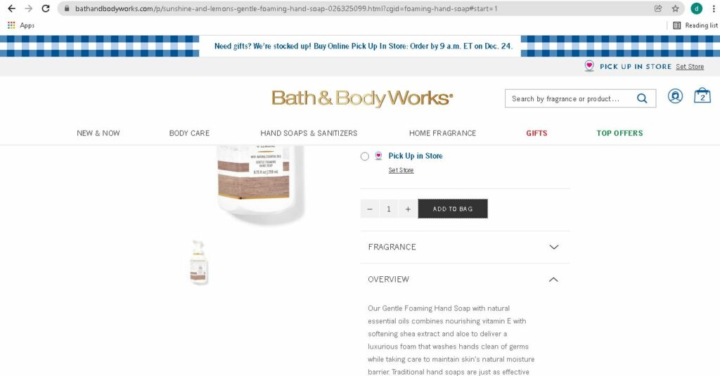 Klarna for Bath and Body Works