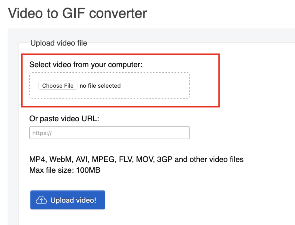 Step 2: Export video to GIF maker