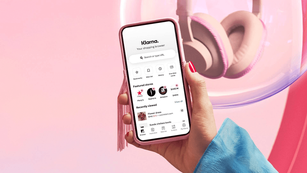 Is Klarna a Credit Card? - Klarna browser on a phone