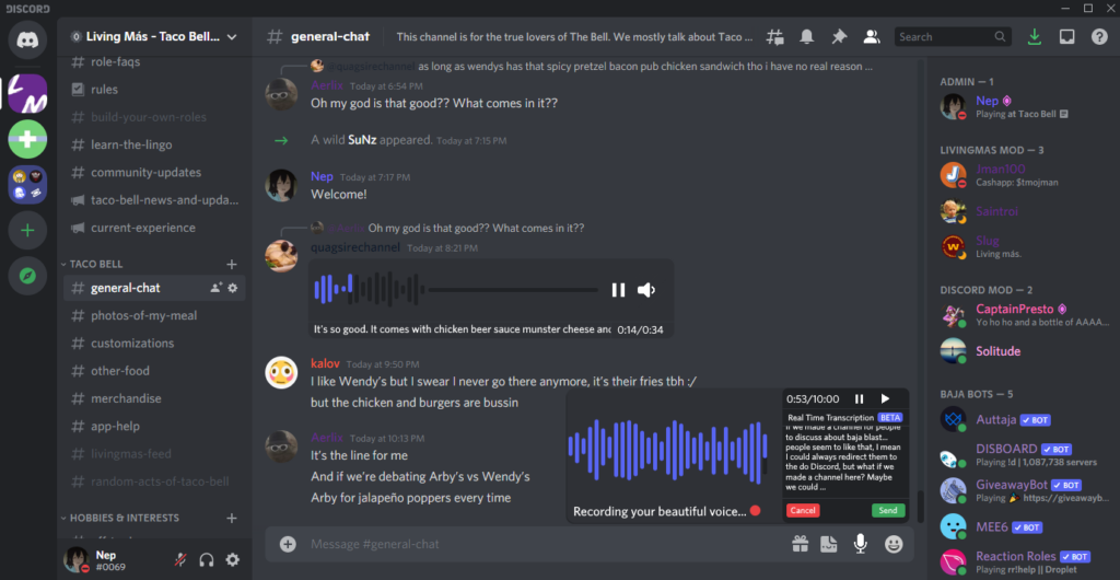 Discord Voice Message