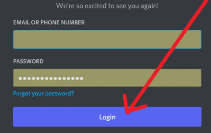 Step 1: Log into your Discord account 