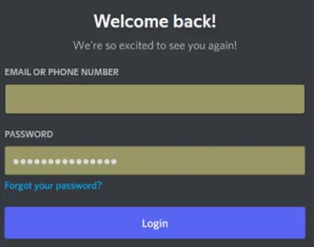 Step 1: Log into your Discord account on any of your devices