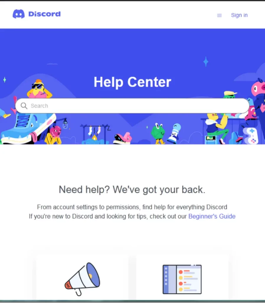 Step 1: Visit Discord’s support website