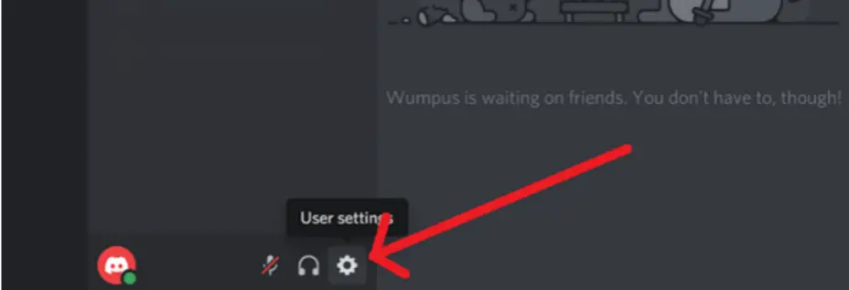 Step 2: Go to User Settings