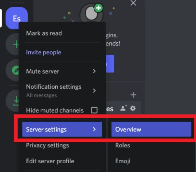 Discord Welcome Message Template (Step 2): Right-click on your server