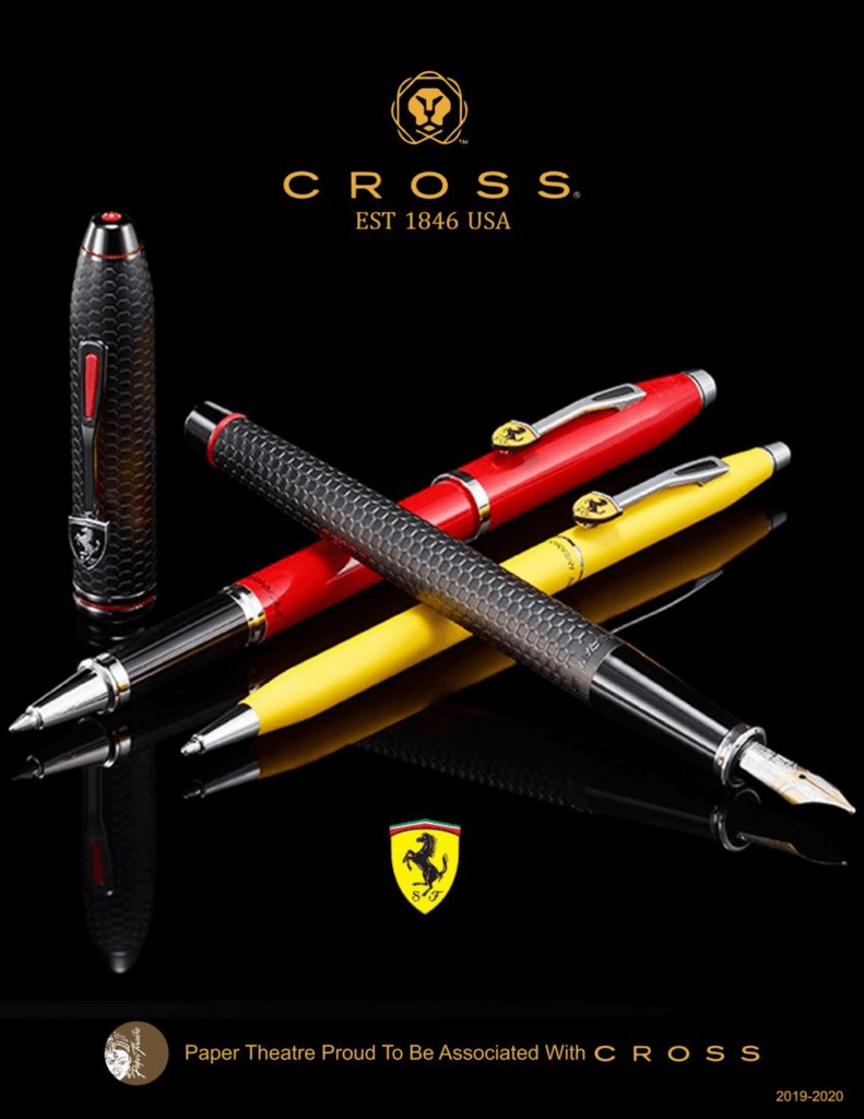 The paper theatre Cross pens 