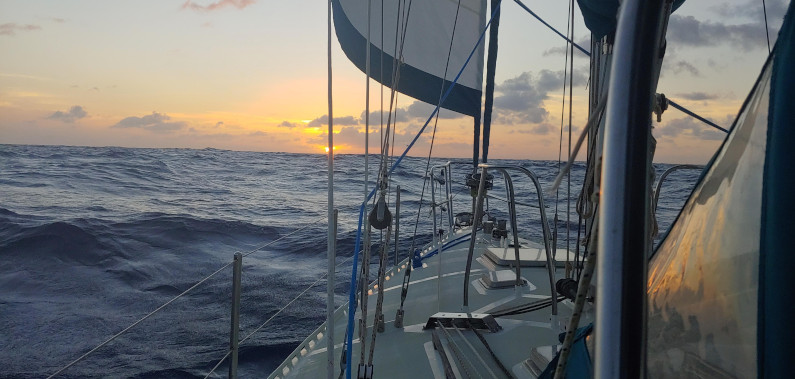 A Dinieper Tropic 1200 in the high seas