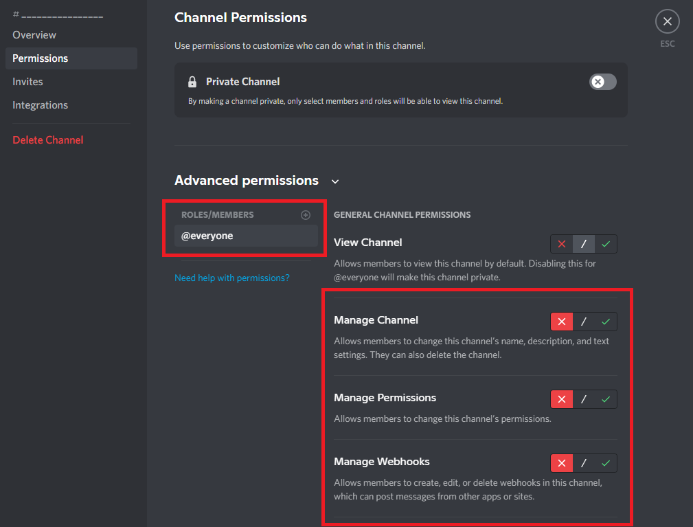 Discord Channel Dividers Permissions