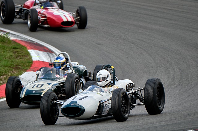 Race cars in the Nugurbring Circuit