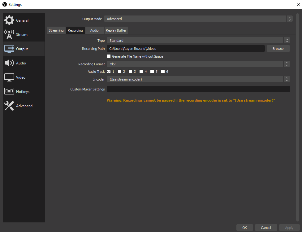 How To Save OBS Settings