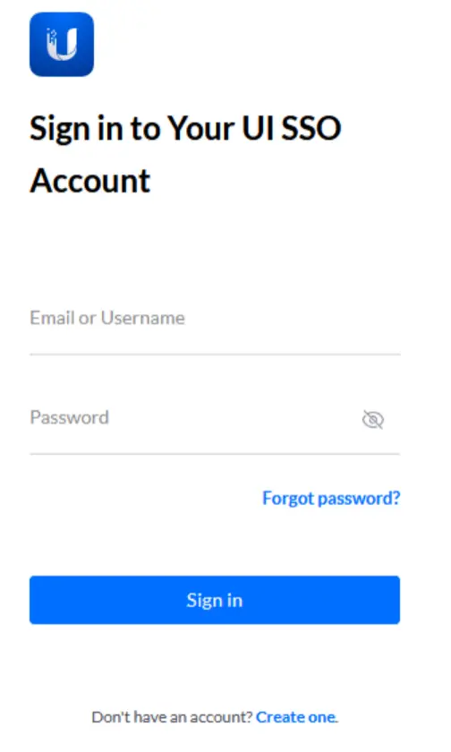 Step 1: Visit account.ui.com