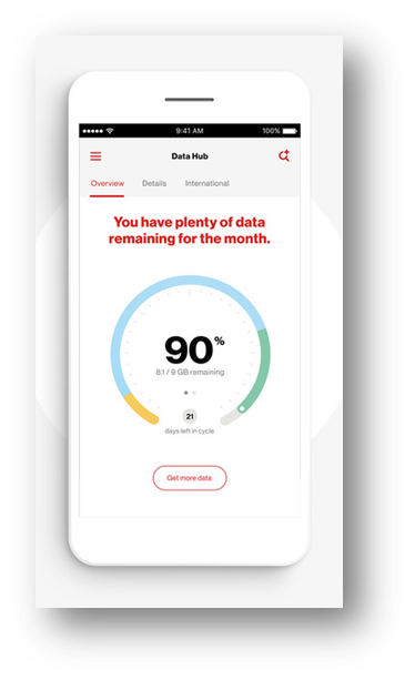 Verizon Fios Data Usage - My Verizon app