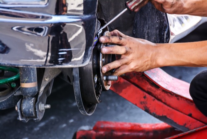 Brake Fluid on Tire - Vehicle Maintenance